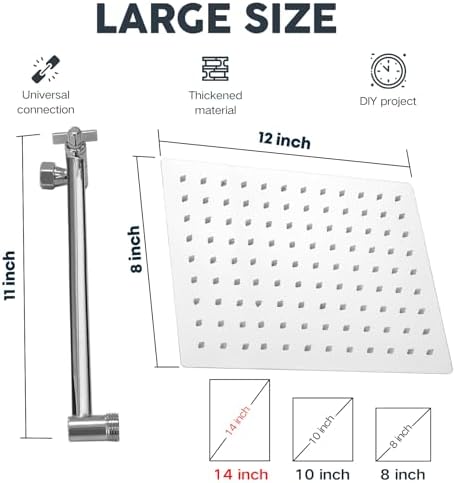 Ashwanth 14 High Pressure Rain Shower Combo