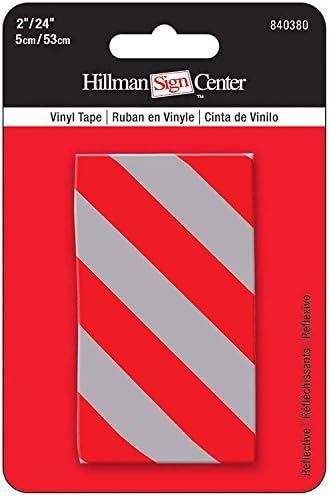 Hillman Reflective Tape Red and Silver 5 Count