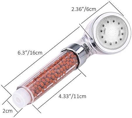 PRUGNA LED Shower Head with Hose and Bracket