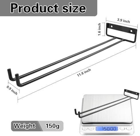 118 Inch Wine Glass Rack Set of 4 Metal Holder