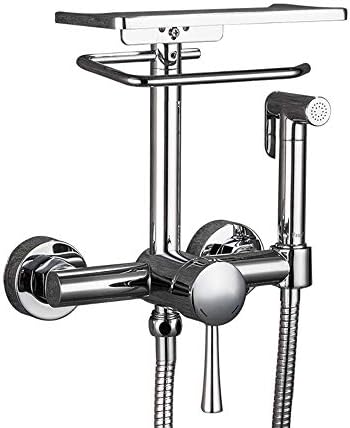 Matte Black Thermostatic Shower Combo Set with 3 Functions
