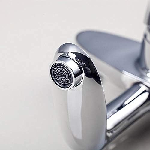 TECKI Square Chrome LED Rain Shower Wall Mount Set