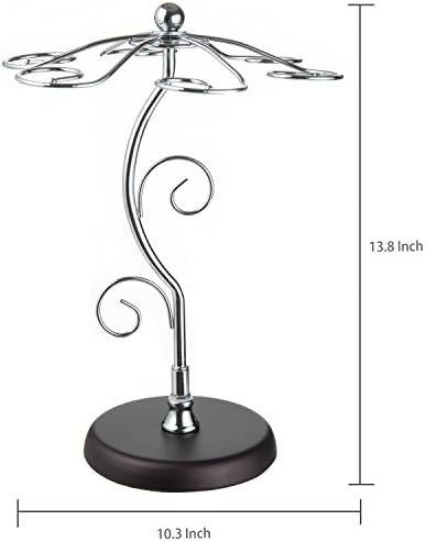 MyGift 6-Hook Countertop Wine Glass Holder