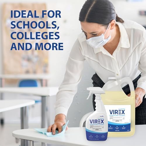 VIREX CBD540557 All Purpose Disinfectant Cleaner - 1 Gallon Lemon Scent