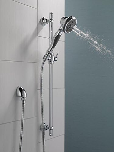 Delta Faucet 57021 Slide Bar Handshake Showerhead Chrome 4 Settings