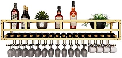 2-Layer Wall-Mounted Wine Rack - Wrought Iron