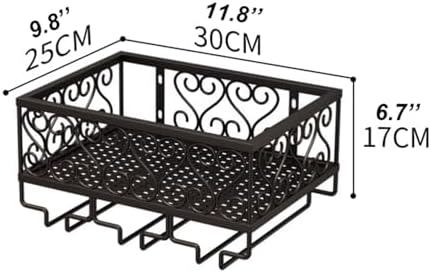 Wall Mounted Wine Rack with Stemware Hanger