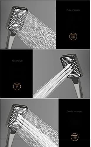 Thermostatic Shower System with 3 Functions Handheld Waterfall Rain and Bidet