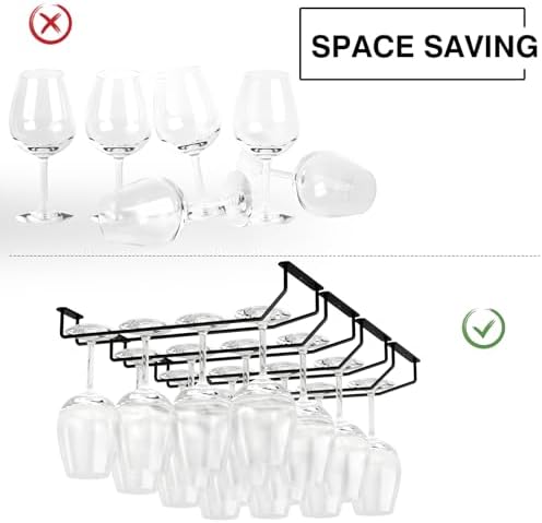 FOMANSH 14-Inch Wine Glass Holder Set of 2