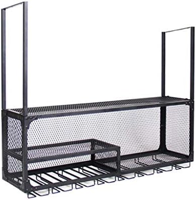 Iron Wine Rack Wall Mounted for Home Bar Decor