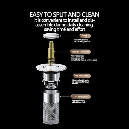 Timnamy Drain Strainer for Bathroom Sink and Bathtub