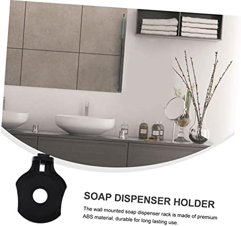 2pcs Wall-Mounted Soap Holder Bracket for Foam and Liquid Dispensers