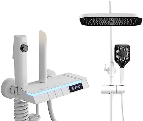 Smart Digital Display Shower Set with Handheld and Rain Shower