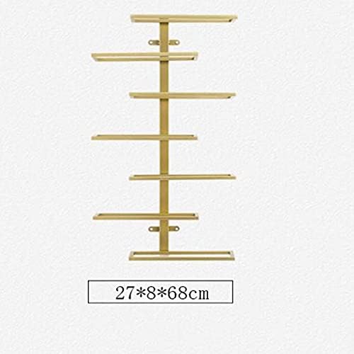 Simple Modern Wall-Mounted Wine Rack in Gold