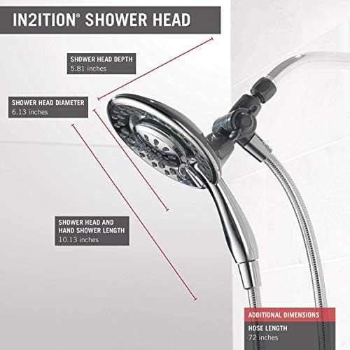 Delta Faucet 2-in-1 Dual Shower Head PTFE Sealant Tape
