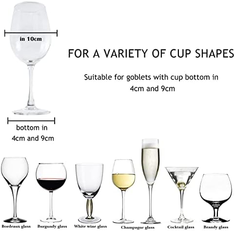 118 Inch Wine Glass Rack Set of 4 Metal Holder