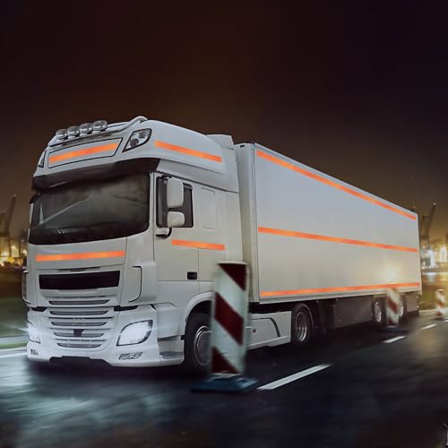 Orange Reflective Tape 2 x 11 Safety Adhesive Stickers