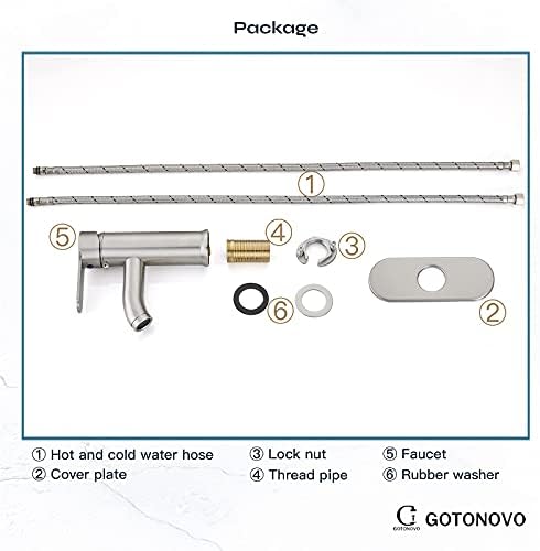 Gotonovo 12 Square Ceiling Mount Shower Faucet with 2-in-1 Handheld
