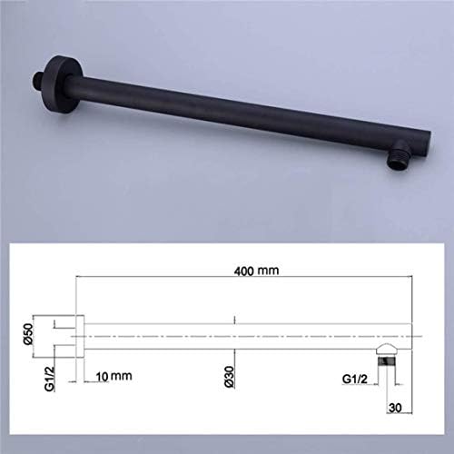 Luxury Shower Set with Thermostatic Brass Black Shower System