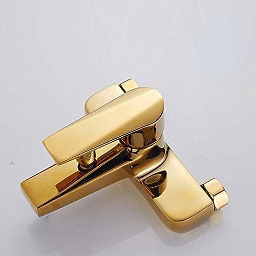 TECKI Gold Two Headed Shower Set with Rain Heads