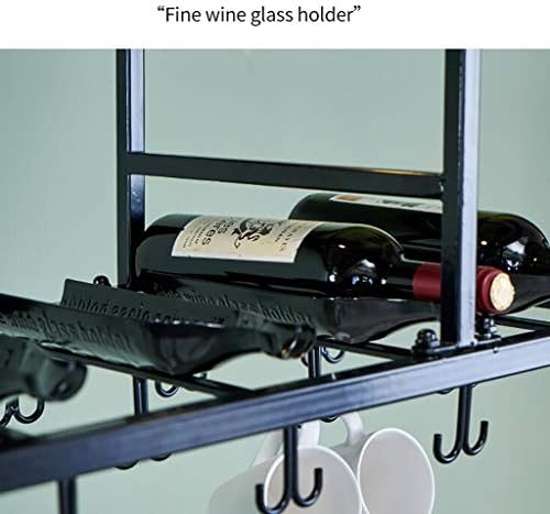 ZJDYDY Wall-Mounted Wine Rack Black 100x35cm