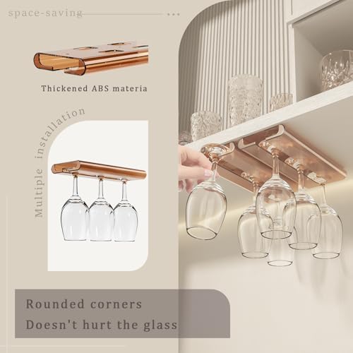AQJUNONG 2Pack Wine Glass Rack Industrial Style for Kitchen and Bar