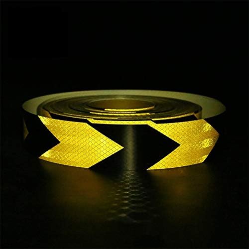 AISEY 2 X 30ft Reflective Safety Tape Yellow Black
