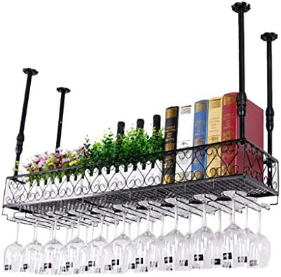 LASEVE Wall-Mounted Wine Rack Bronze Black 10025cm Durable Metal Frame