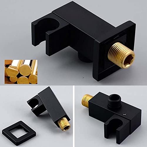 Black Rainfall Shower System with Handheld and Rain Head