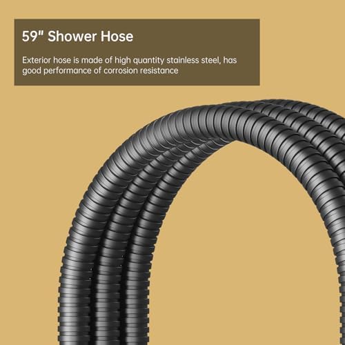 BESy Black Brass 2 In 1 Handheld Shower Head Set