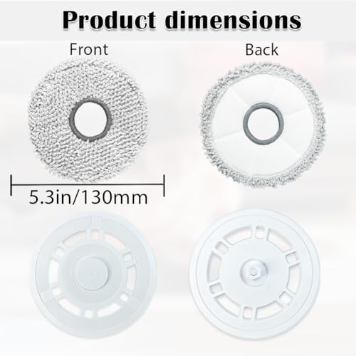 Ytaland 2 Pack Mop Pads Holder for Ecovacs T30 Series