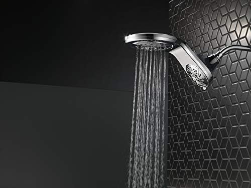 Delta HydroRain H2Okinetic 5-Setting Shower Head Combo Matte Black
