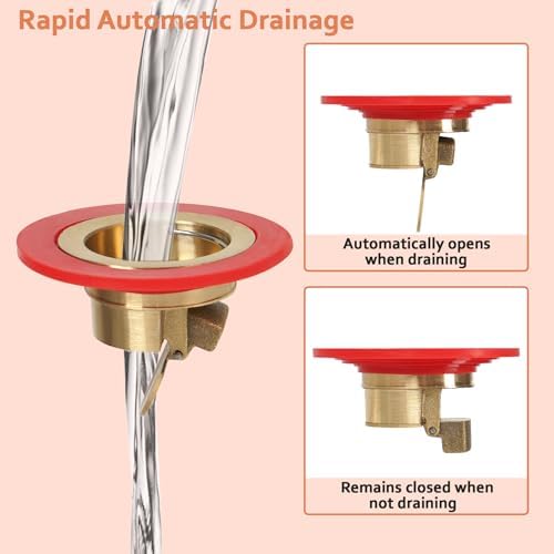 AHUONEL 4Pcs Drain Cleaner Tool Set Universal