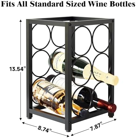 Hjarta Compact Wine Rack for Countertop and Cabinet