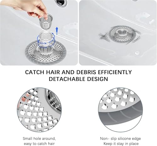 Burfocus Sink Protectors for Kitchen Sink - Silver