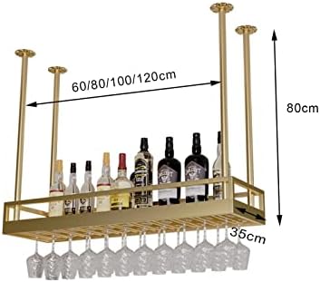 ZJDYDY Ceiling Wine Rack - Durable Metal Wall-Mounted Holder