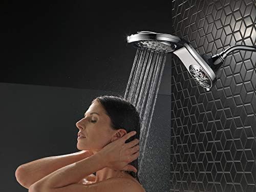 Delta HydroRain H2Okinetic 5-Setting Shower Head Combo Matte Black