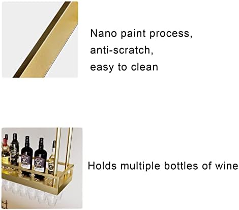 ZJDYDY Ceiling Wine Rack - Durable Metal Wall-Mounted Holder