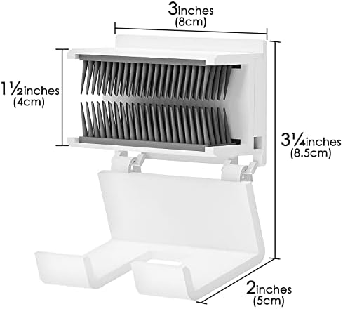 Linkidea Shower Hair Wall Collector Drain Hair Trap White