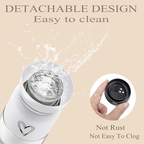 Stainless Steel Salt and Pepper Shakers Set with Adjustable Pour Holes