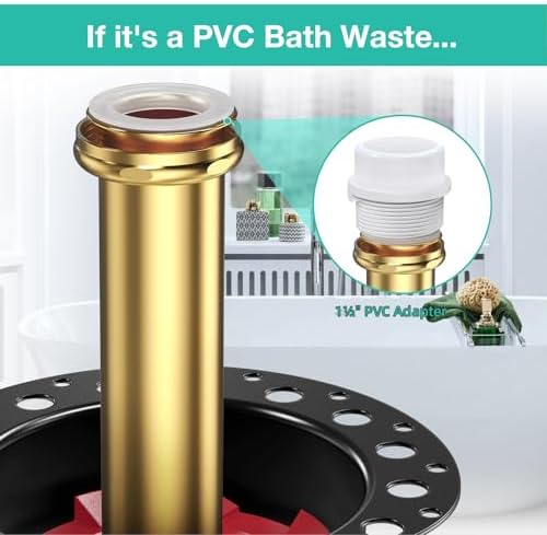 PVC Island Tub Drain Rough-in Kit for Freestanding Bathtub