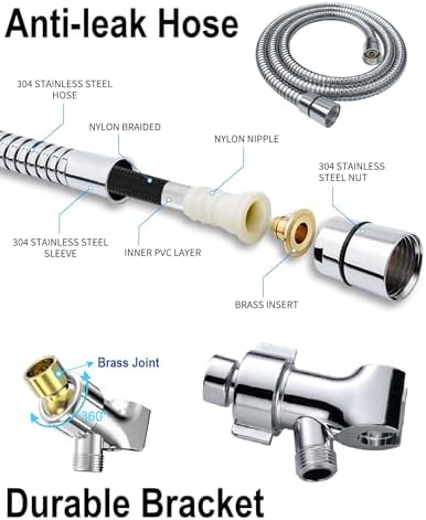 Diiwet Handheld Showerhead 7 Settings High Pressure