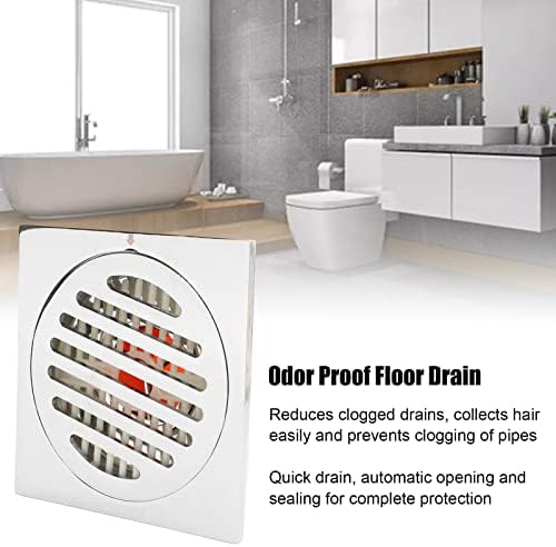 Tomotato Odor Proof Floor Drain - Copper Stainless Steel Magnetic