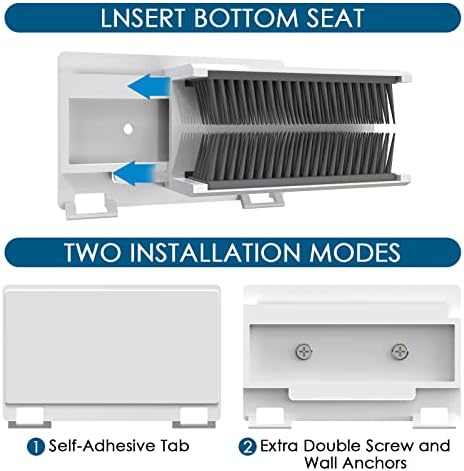 Linkidea Shower Hair Wall Collector Drain Hair Trap White