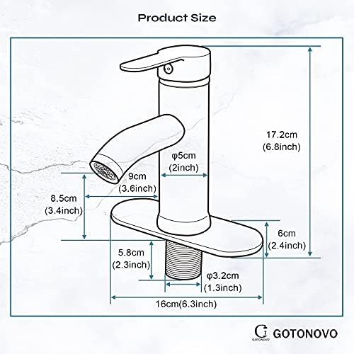Gotonovo 12 Square Ceiling Mount Shower Faucet with 2-in-1 Handheld