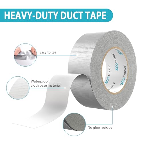 360Tronics Duct Tape 2in x 30yd Heavy Duty Waterproof