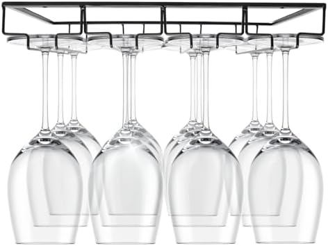 Maypes 4-Rack Wine Glass Holder Under Cabinet