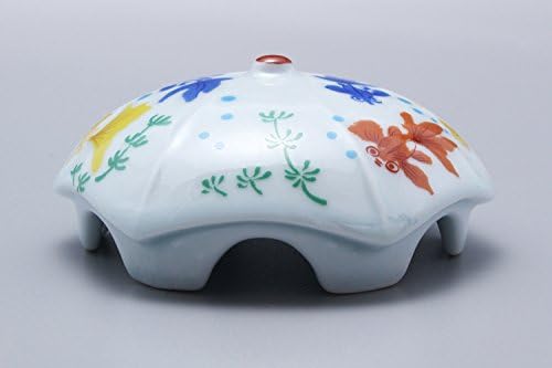 TOYO CERAMICS Arita Ware Drain Cover with Goldfish Design
