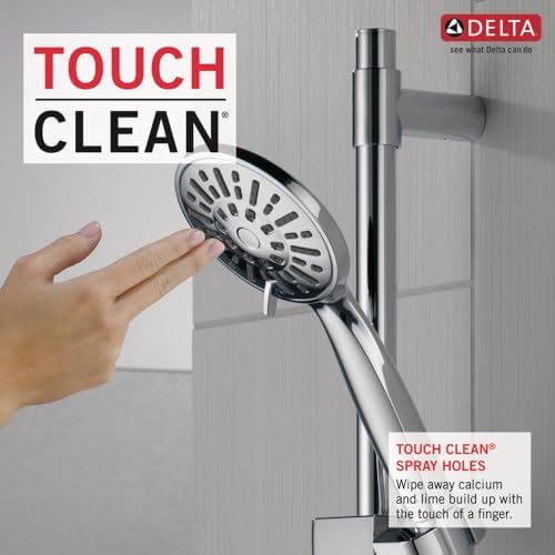 Delta Chrome Handheld Shower with Slide Bar and Detachable Head