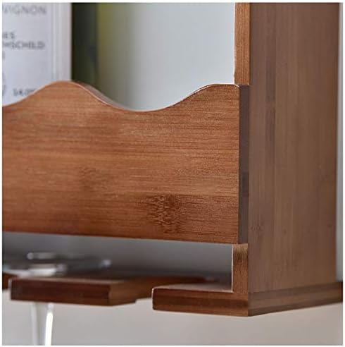 Pimex Wall-Mounted Wine Rack with Glass Holder
